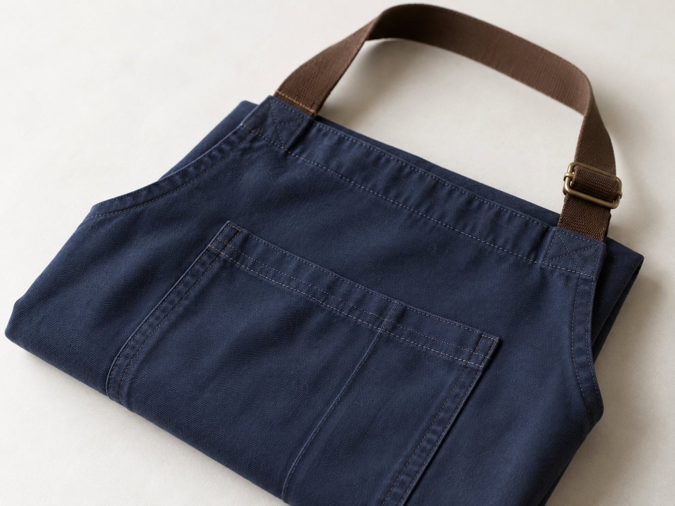 Détails de confection : poche, sangle et attache d’un tablier